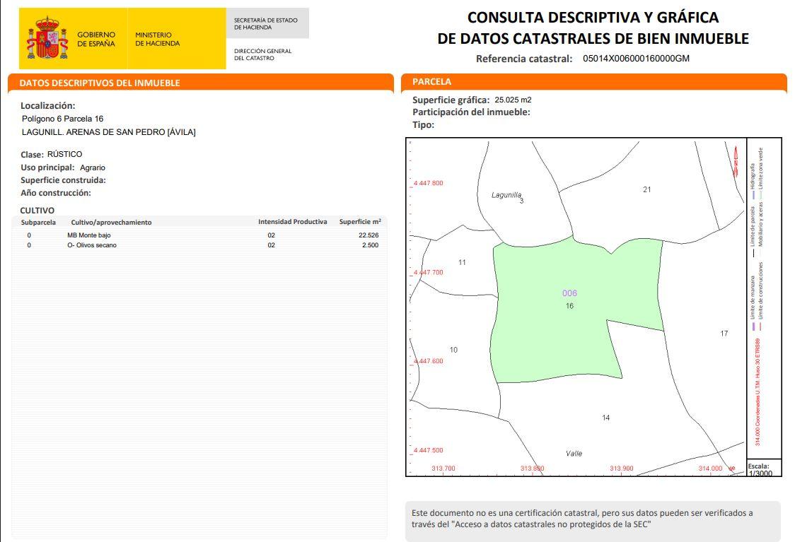 Terreno en venta en Ávila