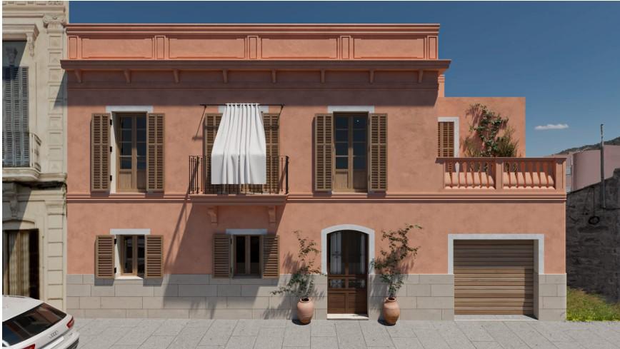 Casa en construcción en el pueblo de Andratx — Andratx