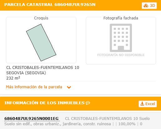 Terreno en venta en Ávila