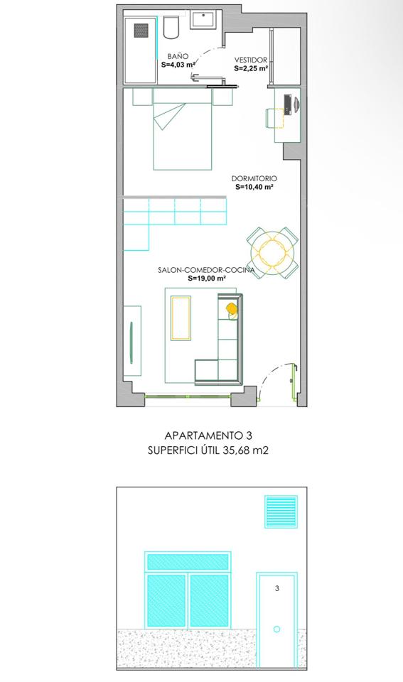 Piso en Salamanca, Salamanca de 40 m2