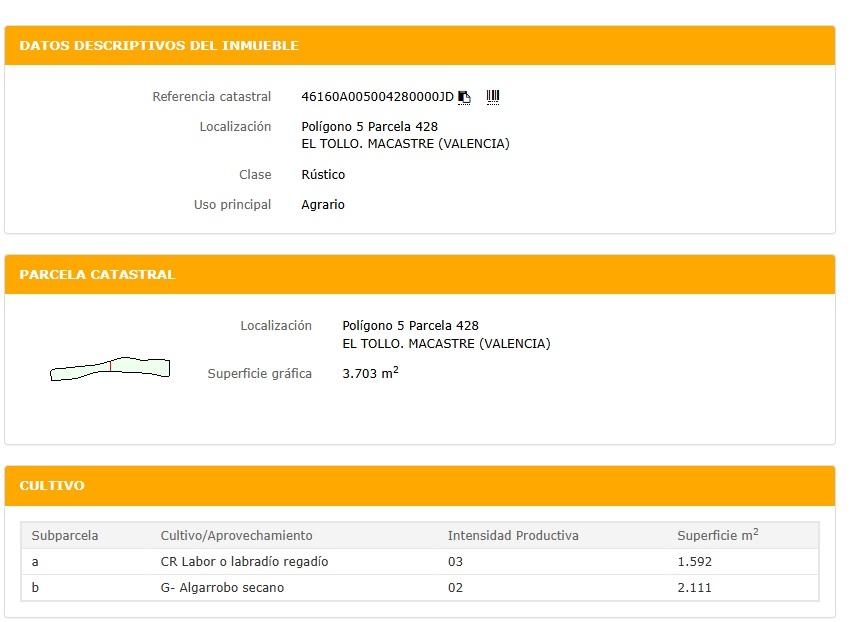Terreno en venta en Valencia
