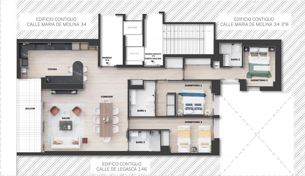 pisos en madrid · calle-de-maria-de-molina-28006 2089000€