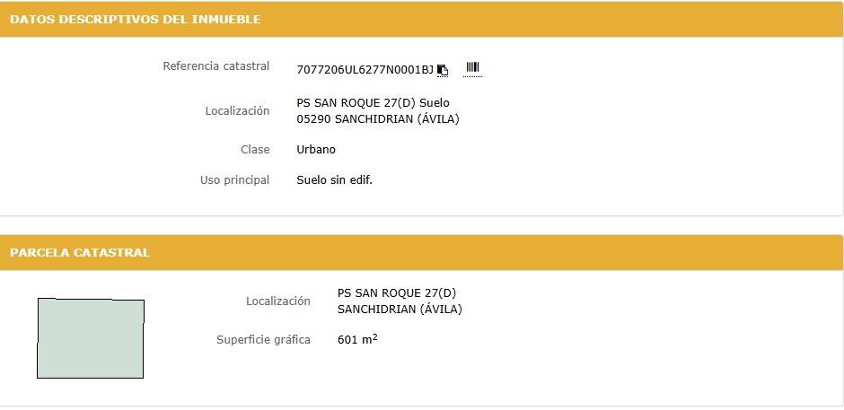 Terreno en venta en Ávila