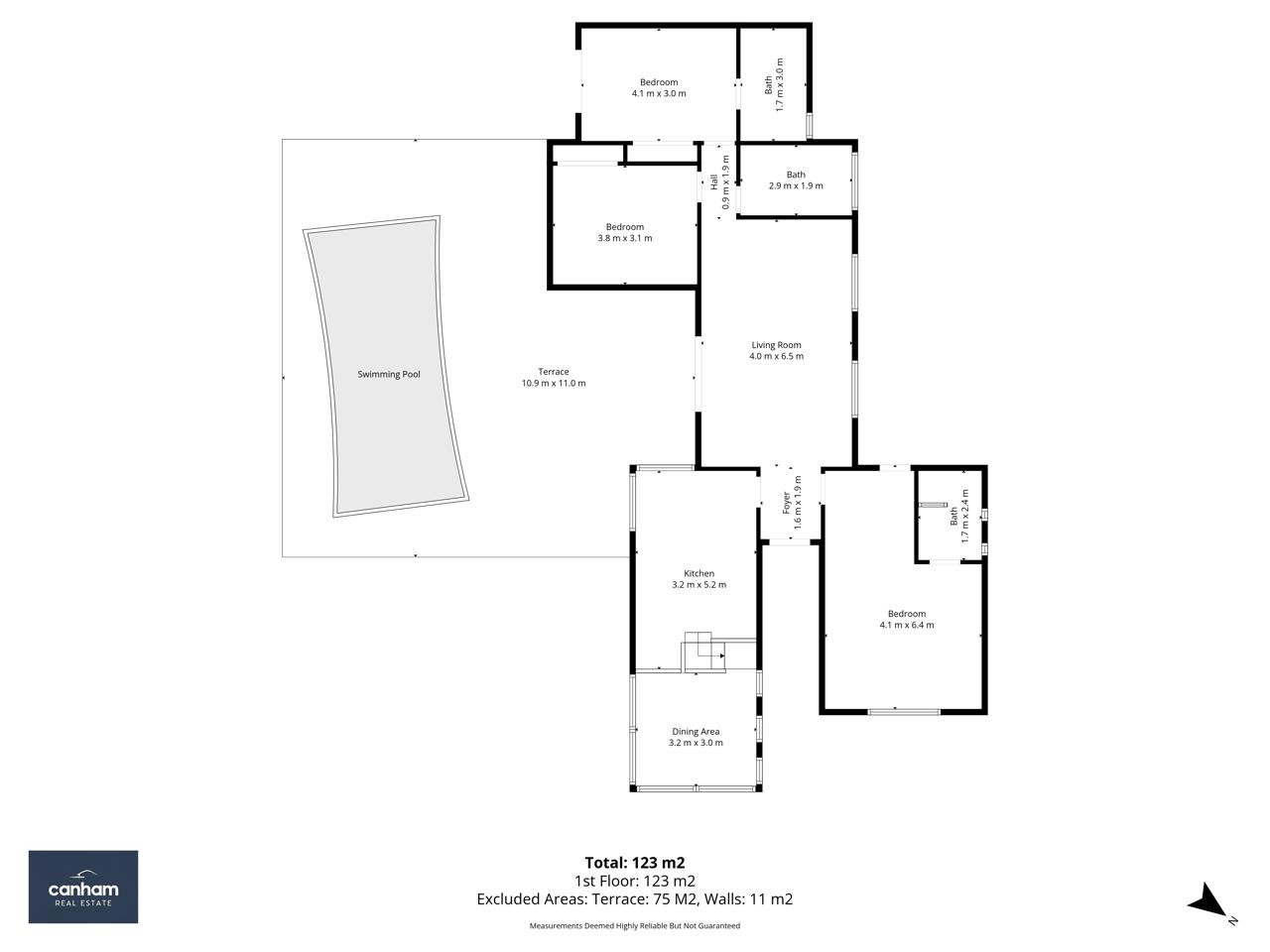 3 Bedroom Detached Villa with Private Pool, Playa Blanca