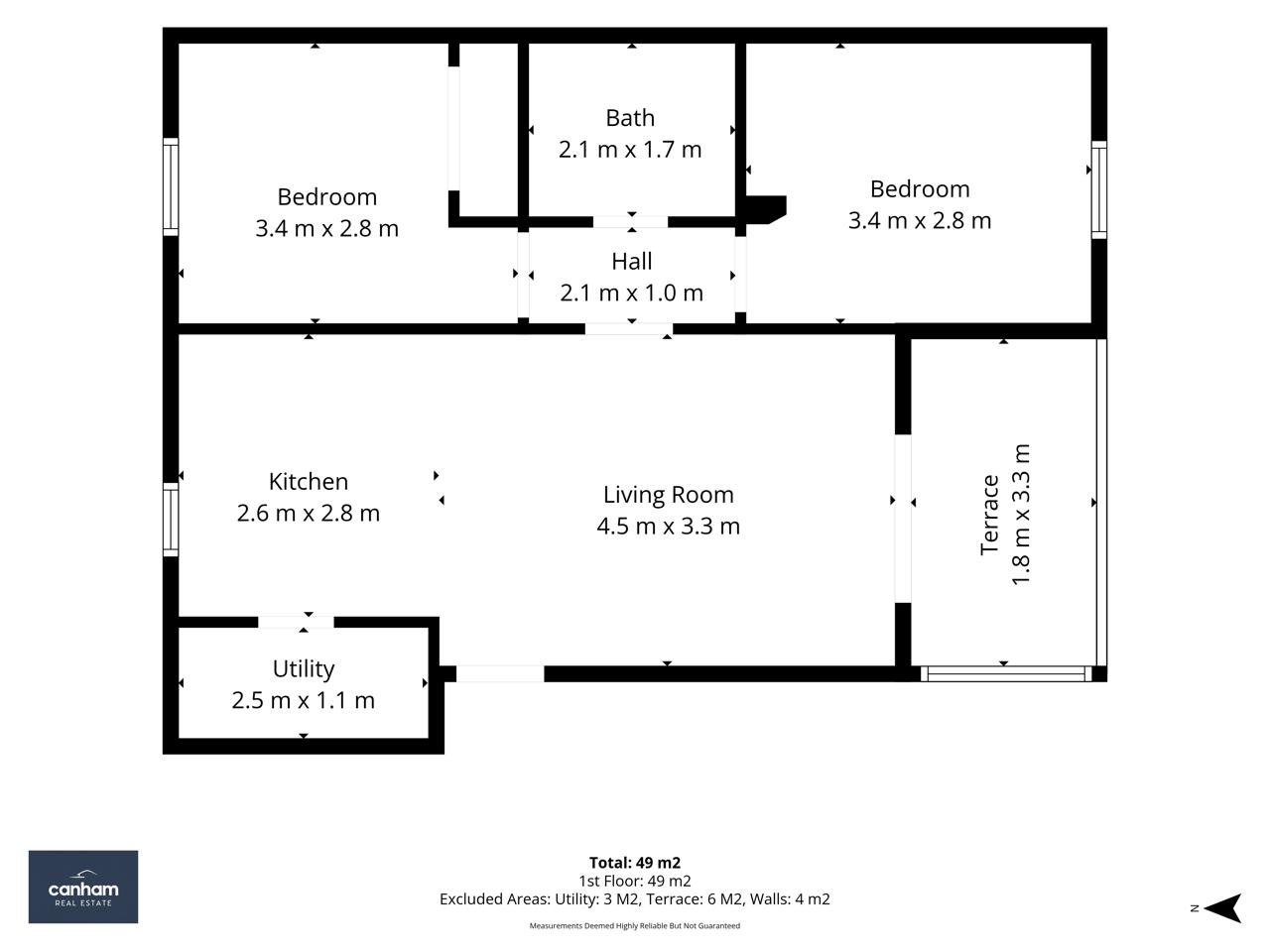 Ideally Located 2 Bed Sea View Top Floor Apartment