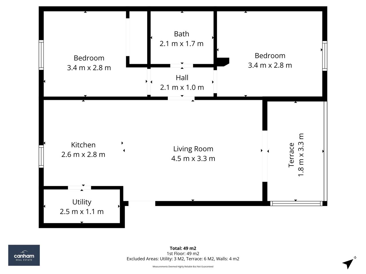 Ideally Located 2 Bed Sea View Top Floor Apartment