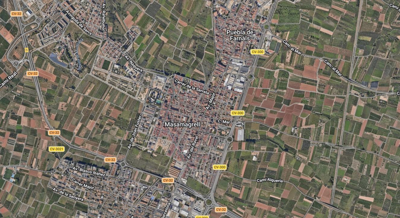 Terreno en Massamagrell, Valencia de 1623 m2