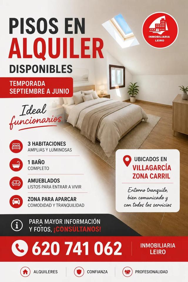 Piso en 0, Carril, Pontevedra de 90 m2