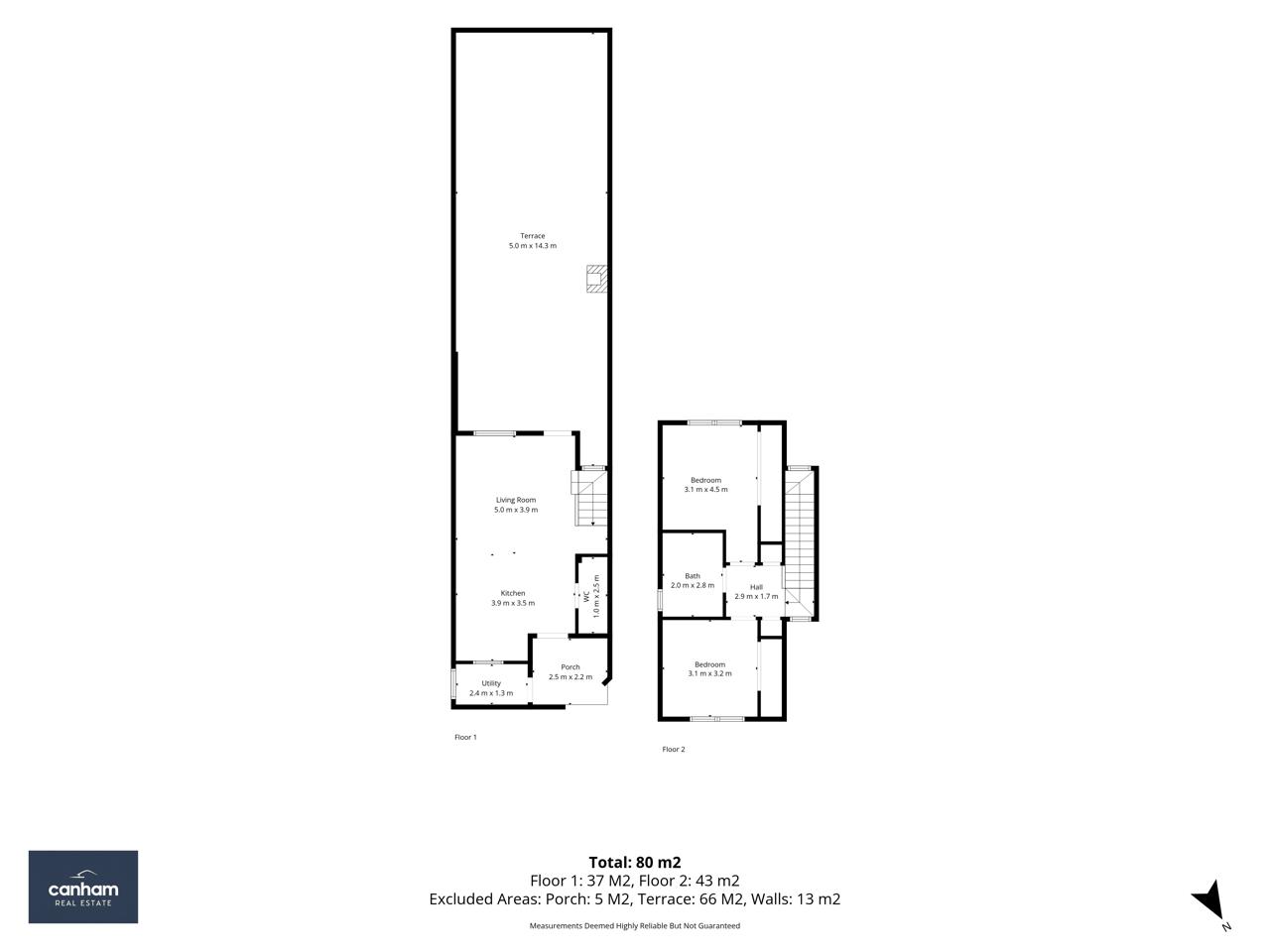 Cosy 2 Bed Duplex With South Facing Terrace