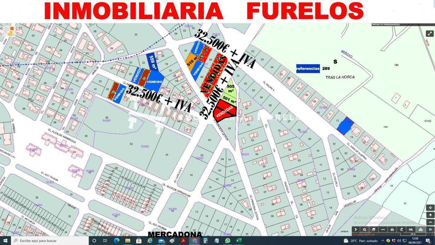 Terreno en Avenida Carlos V 38, Medina de Pomar, Burgos de 505 m2