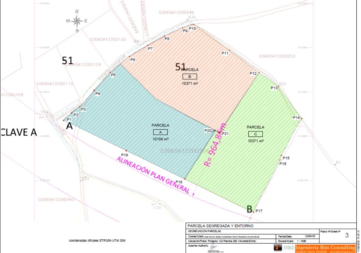 Terreno en Elche, Alicante de 10371 m2