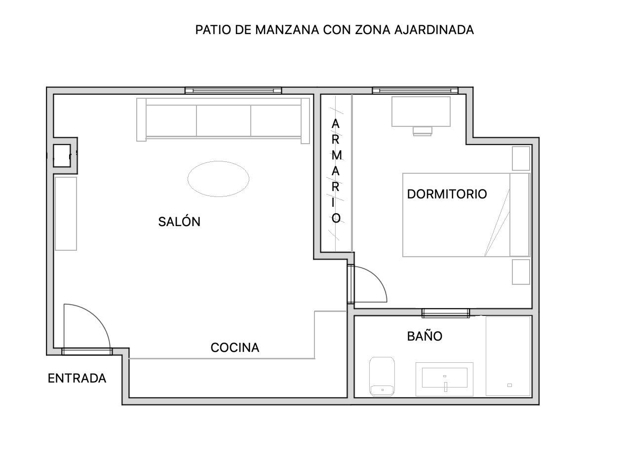 Piso en Calle del General Pardiñas, Madrid, Madrid de 43 m2